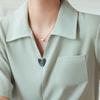 V Collar Chiffon Short-sleeved Shirt Women's Summer Tops Casual Style Temperament Shirt