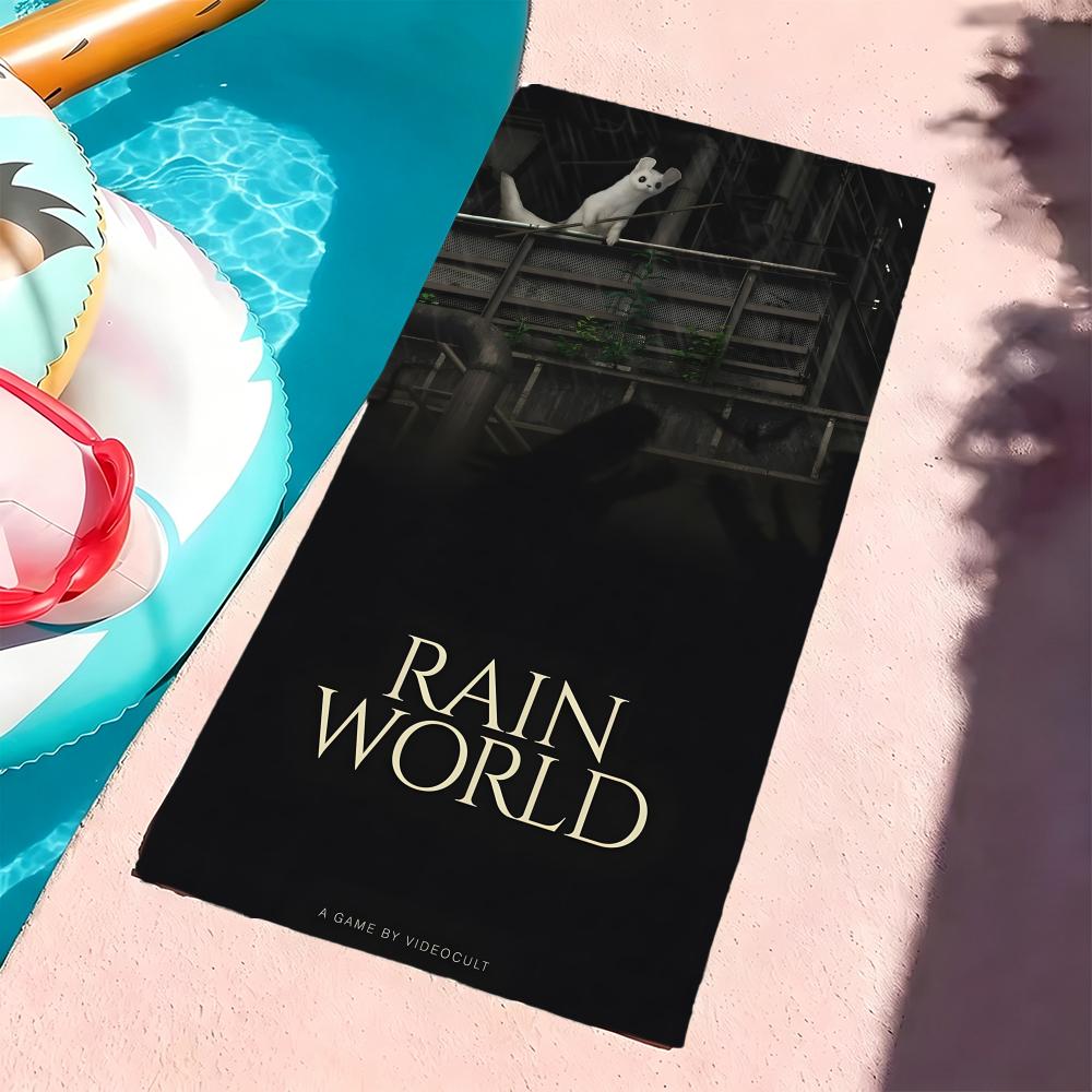 R-Rain World-S Полотенце Микрофибра Пляжное Полотенце, Быстросохнущее, Не Прилипает Песок, Ультратонкое Волокно, Супер Мягкое.