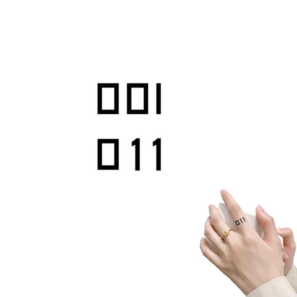 Временная Татуировка 011 Сверхъестественные Руны Темный Стиль Маленькие Рисунки Безопасные Экологически Чистые Чернила Легко Наносится Запястье Руки Тематика ТВ Сериалов