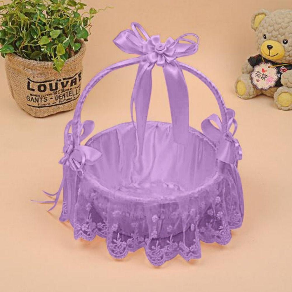 Корзины для хранения круглой формы, плетеные вручную, корзина для цветов, для растений, дома, свадьбы