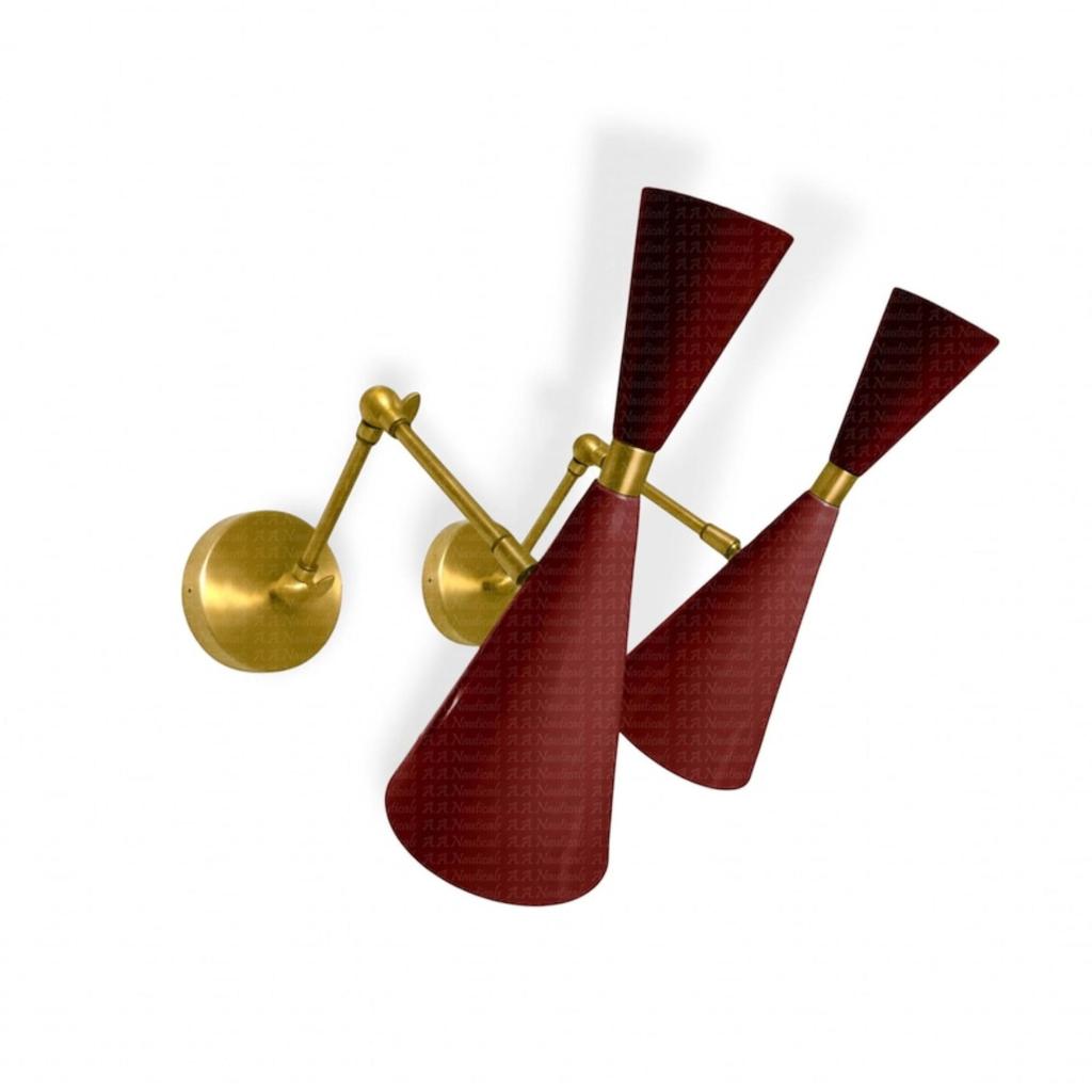 Настенный светильник середины 1950-х годов, итальянский современный стиль Stilnovo Monolith Style, настенные бра Diabolos для Хэллоуина, Рождества(Один)