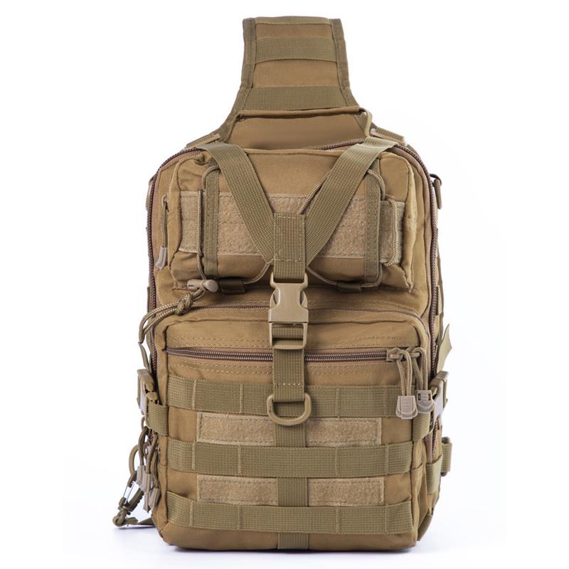 900D Tactical Shoulder Bag 20L Sling Backpack Outdoor Chest Bag Molle Camping Cycling Trekking Fishing Hiking EDC Backpack