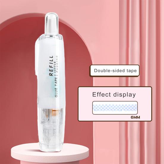 Ролик для клейкой ленты, выдвижной ролик для двусторонней ленты, диспенсер для клейкой ленты для скрапбукинга для домашней школы