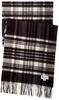 JOHNSTONS Cashmere Scarf WA57 KU0079 Black White Stewart UK ONE Women's & (-) [Used]