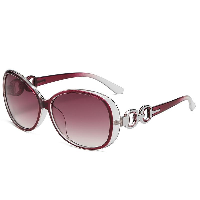 Новые модные солнцезащитные очки для женщин Винтажные очки Пластиковые круглые Уличные защитные очки Дизайнерские очки класса люкс Защита от УФ-лучей 400