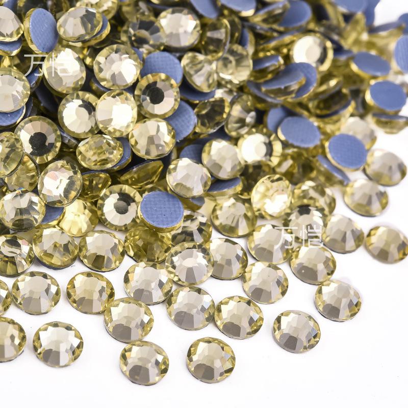 Серия Yellow Glass Hot Drill, Термоплавкий клей для нижней части кристалла, имитация австрийского горячего сверла, украшение для одежды своими руками из стразов