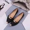 2025 Summer Korean Version of The New Women's Shoes Pointed Flat Shoes Shallow Mouth Single Shoes