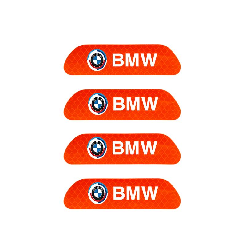 Car Reflective Door Sticker Safety Opening Warning Reflector Tape Decal For BMW X1 X2 X3 X5 X4 X6 X7 iX3 F20 F10 F07 E70 E46 E90