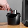 Oblique Mouth Coffee Knock Box Non-slip Base Removable Bar Splash-proof Shock-absorbent Space Saving Espresso Dump Bin for Cafe