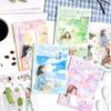 ZABC PET Вырубная книжка со стикерами: Серия «В погоне за обыденным» - 20 листов коллажных стикеров «Жизнь персонажей»