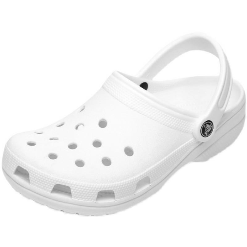 Мужские дышащие летние сандалии-шлепанцы с закрытым носком и отверстиями, повседневный эксклюзивный стиль больших размеров