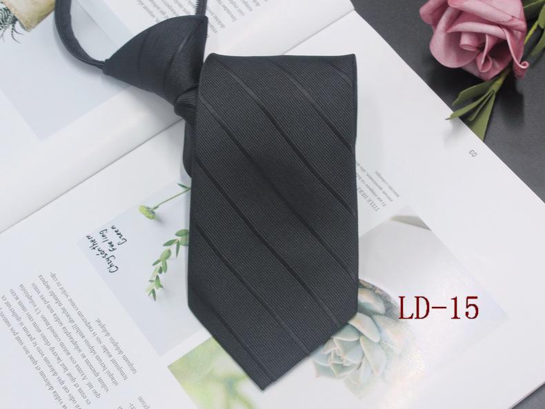 Мужской деловой галстук-молния, 8 см, в красную и черную полоску