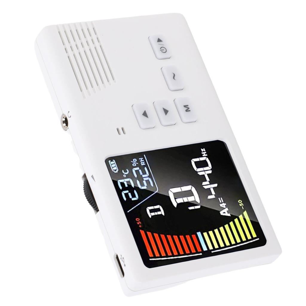 Метроном Тюнер Перезаряжаемый Светодиодный Дисплей 3 в 1 Цифровой Тюнер Генератор Тона для Гучжэн Гуцинь Эрху Пипа Белый