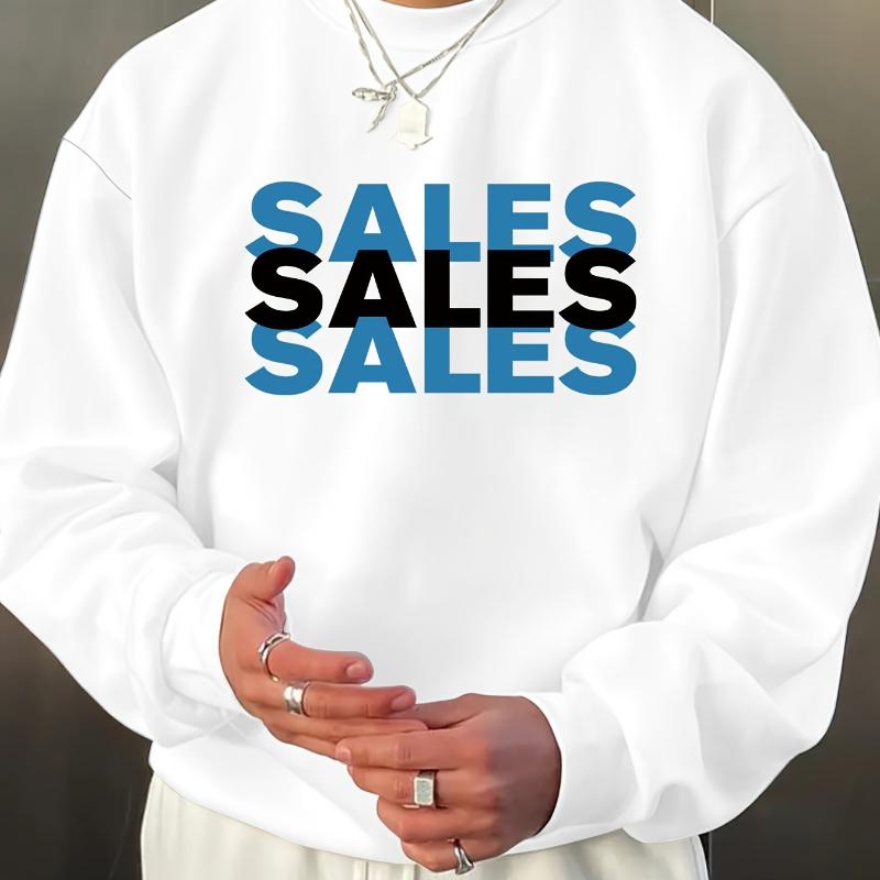 Relaxed Fit Crew Neck Sweatshirt, Breathable & Low-Maintenance, Suitable for Work From Home