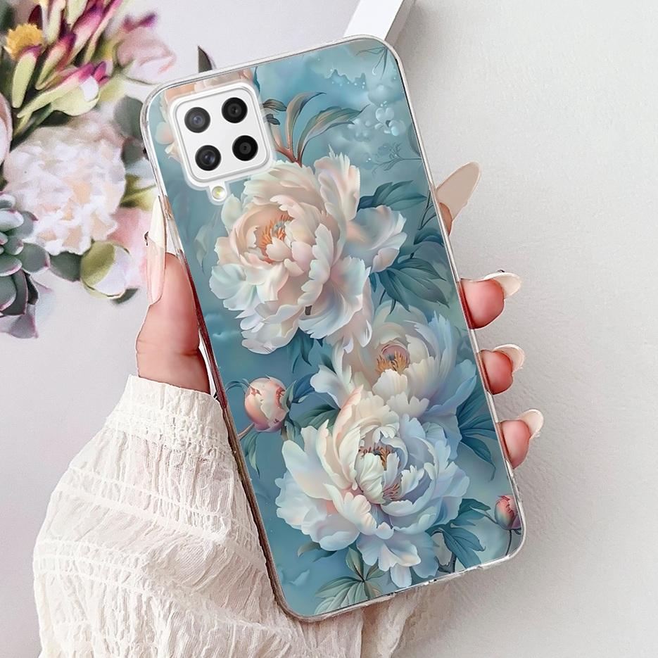 Чехол для Samsung Galaxy A22 4G Цветы Расписной Чехол Мягкий Тонкий Чехол для Телефона Для Samsung A22 A 22 Galaxy A42 5G Чехлы Сумки