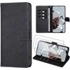 Case for Xiaomi 12T Pro + 2 Tempered Glasses, Full Shockproof Wallet Leather Effect Black
