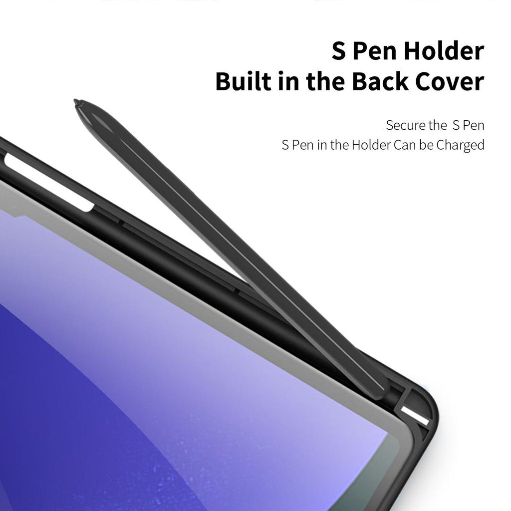 Серия DUX DUCIS TOBY Для Samsung Galaxy Tab S10+/S9+/S9 FE+ Чехол из искусственной кожи Тройная подставка Обложка для планшета