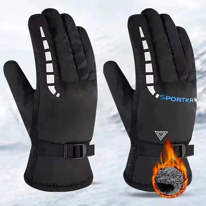 Cold Season Cycling Gloves Waterproof Antislip Outdoor Sports Ski Cycling Motocycle Warm Gloves Unisex Moto Equipments Accessories