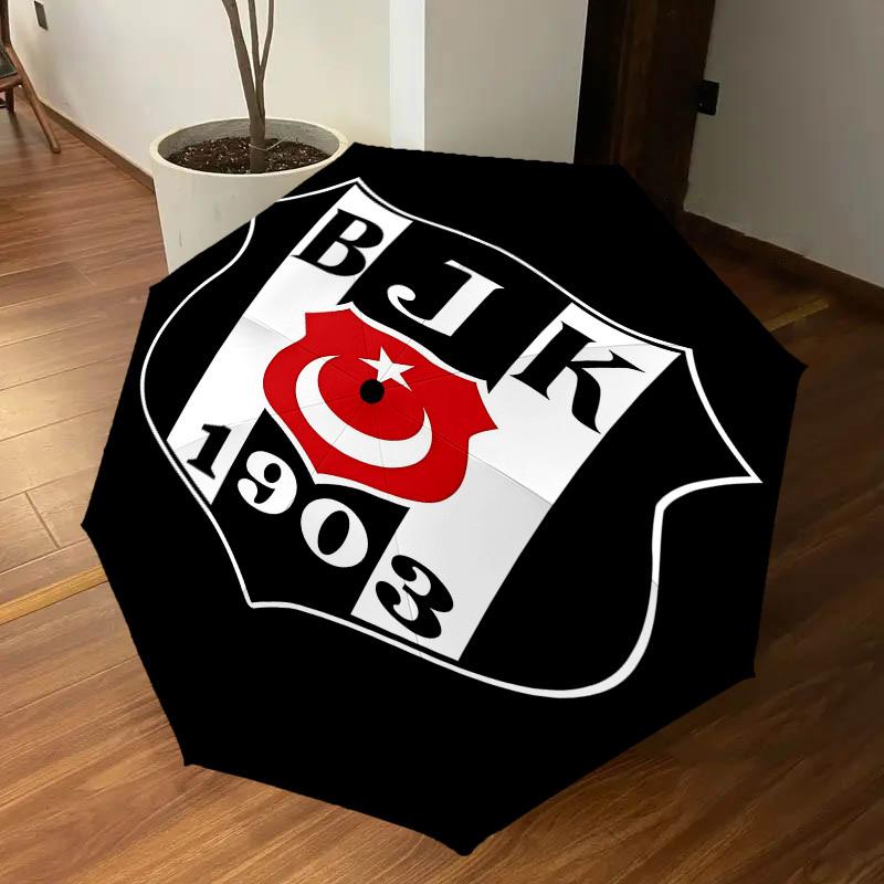 1 шт. BJK 1903 Зонт - 8 ребер усиленный, автоматическое открытие, легкий и прочный, милый модный аксессуар для улицы, пляжа или повседневного использования, пляжный зонт