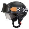 Vintage-Style Open Face Motorcycle Helmet Adults Unisex ABS Half With 3C Certification