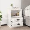 VidaXL Bedside Tables 2 Pcs High Gloss White 43x36x60 Cm 816333