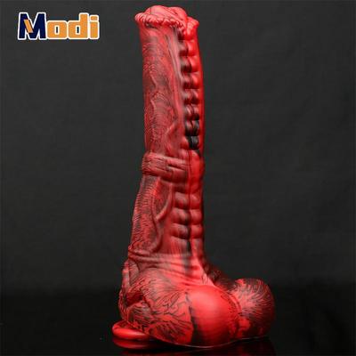 Красный конь дилдо Реалистичный огромный монстр дилдо Силиконовый животный пенис анальный расширитель задница стимуляция точки G секс-игрушка для взрослых мужчин/женщин