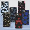Чехол Love Heath для Apple Iphone 14 11 13 12 Pro Max Xr 7 8 +Se 2020 Xs 6 6s Plus 5 5S, милый роскошный черный силиконовый чехол для телефона