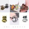 Male And Female Double-Headed Cat Head Cartoon Alloy Dripping Animal Enamel Clothing Brooch Accessories