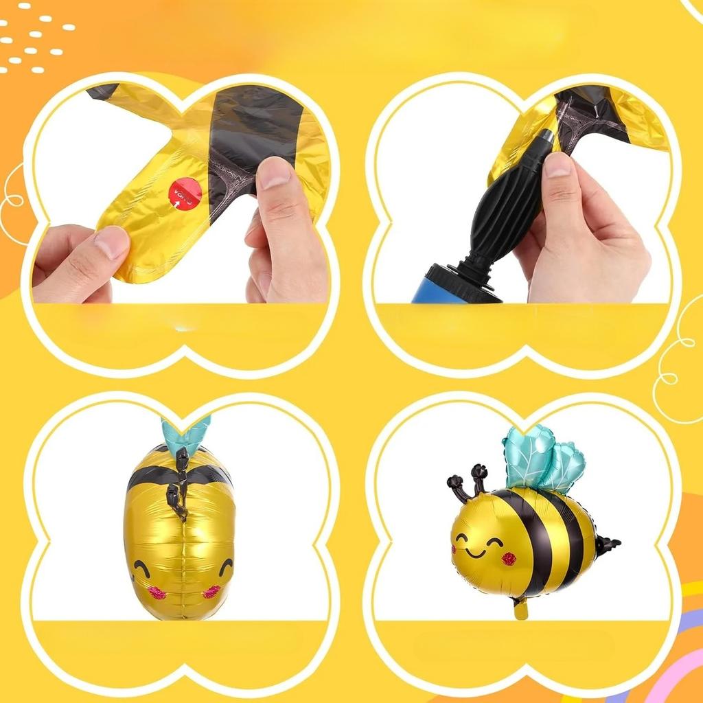 Adorable Bee Balloon Set for Party Decorations Wedding Events Aluminum Film Balloons with Animal Design Ideal for Festive