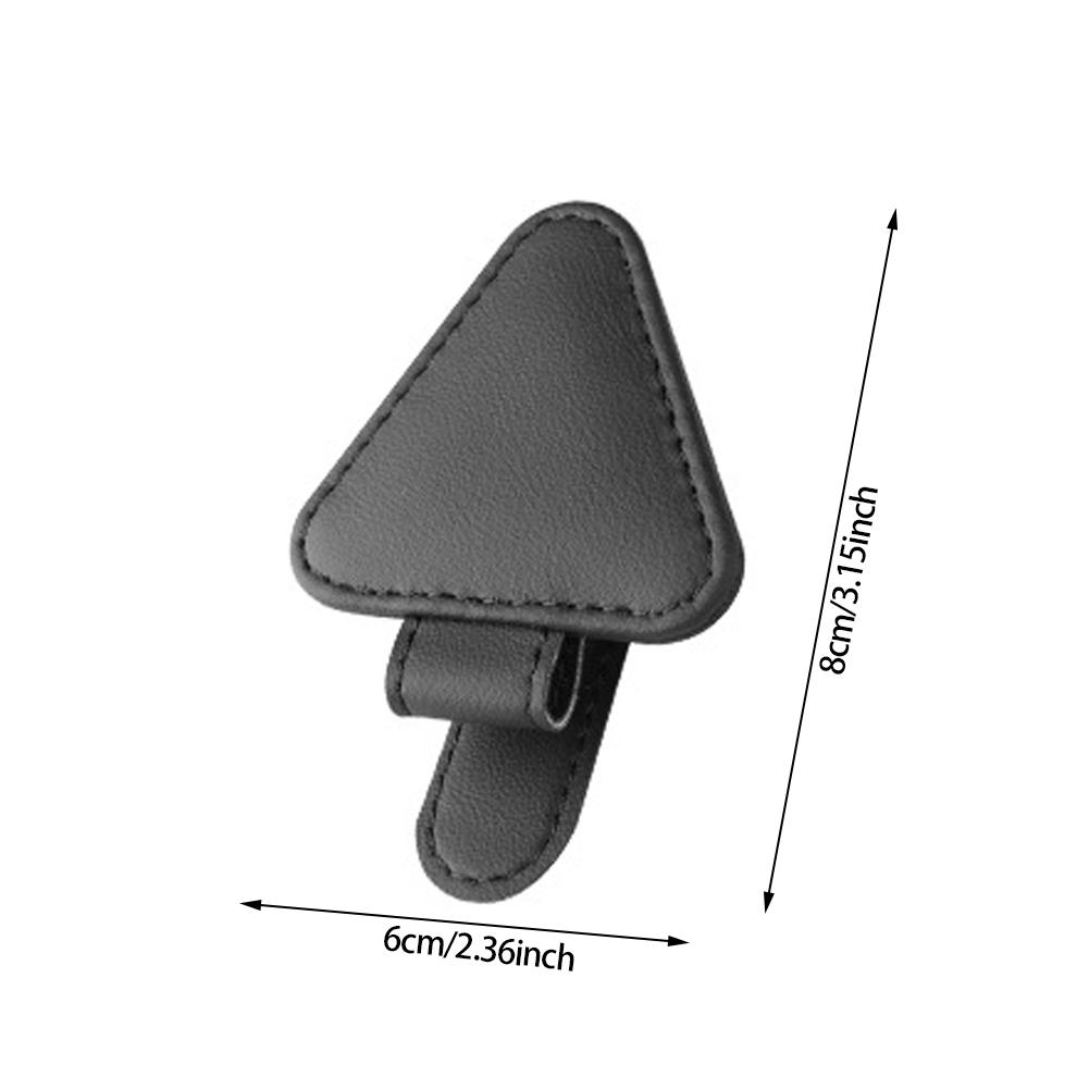 ПУ автомобильный держатель для очков, треугольный солнцезащитный козырек, оправа для очков, держатель для билетов и документов, органайзер, аксессуары
