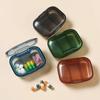 Mini Medicine Pills Box Storage Box Pills Dispenser Pill Organizer Tablet Pillbox Case Container
