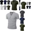 Fashion Men's Slim Fit V Neck T-shirt Muscle Tee Casual Tops Short Sleeve Blouse In Stylish Solid Colors