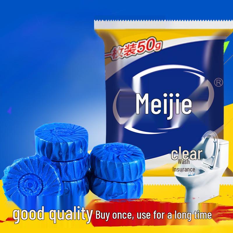 Automatic Toilet Cleaner Tablets - Blue Bubble Fresh Scent Deodorizing Toilet Bowl Cleaner