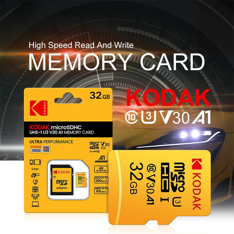 Kodak TF 256G U3 4K HD Memory Card for Driving Recorders and Monitoring
