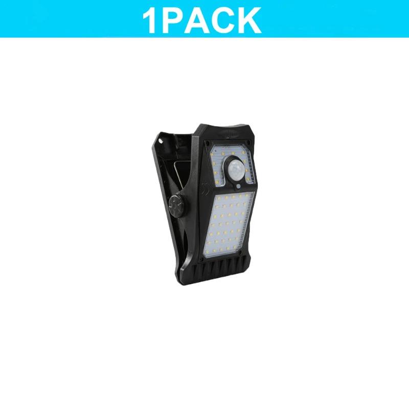 Clip On Solar Lights Outdoor Waterproof Motion Sensor Solar Fence Light with 90 LEDs 3 Modes for Gutter Patio Deck Camping Tent