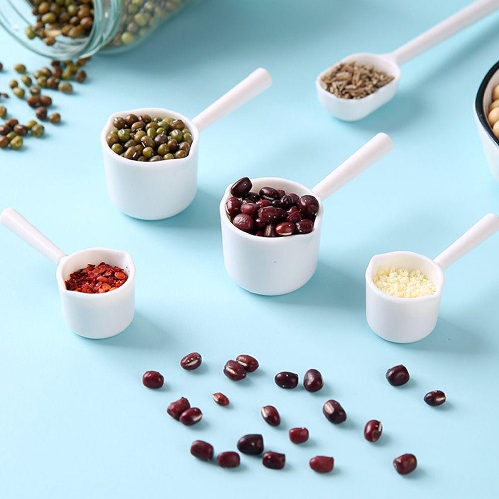 2 шт. Прозрачная мерная ложка Кухонные гаджеты Совок для кормления питомцев Прочная ложка для порошка