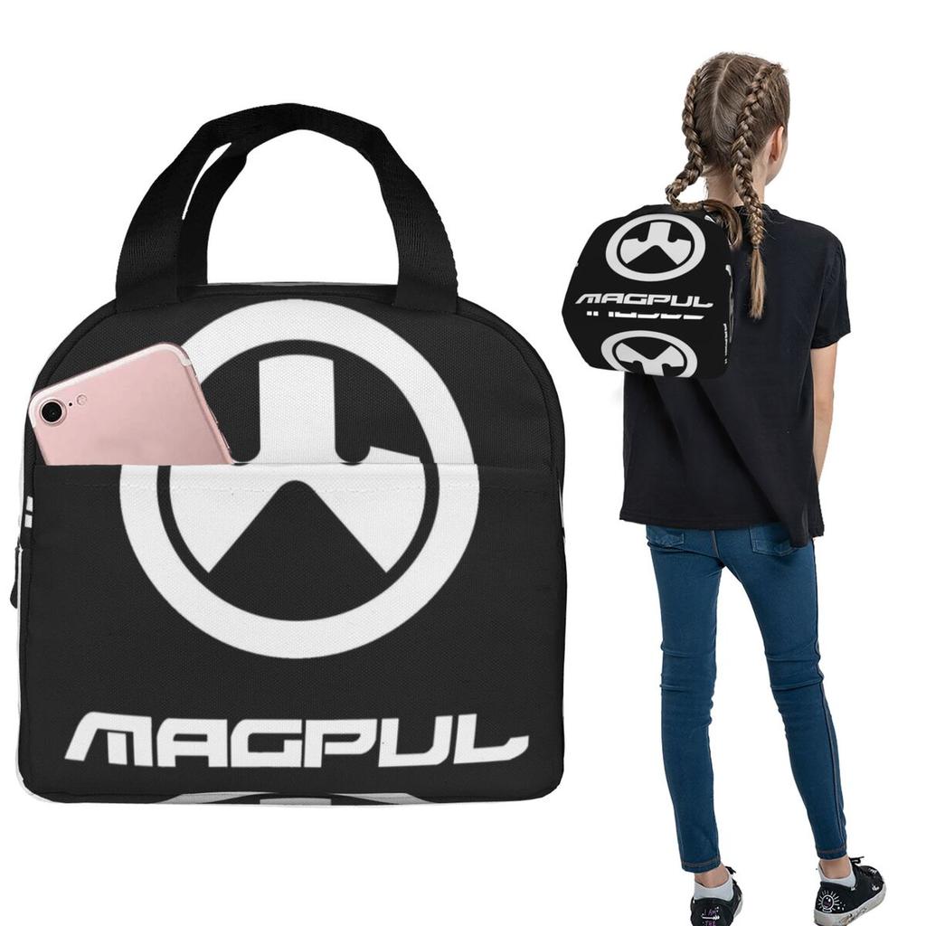 Magpul Огнестрельное оружие Логотип Изолированная сумка для ланча для женщин Детей Портативные пищевые контейнеры Термосумка для ланча Сумка-тоут