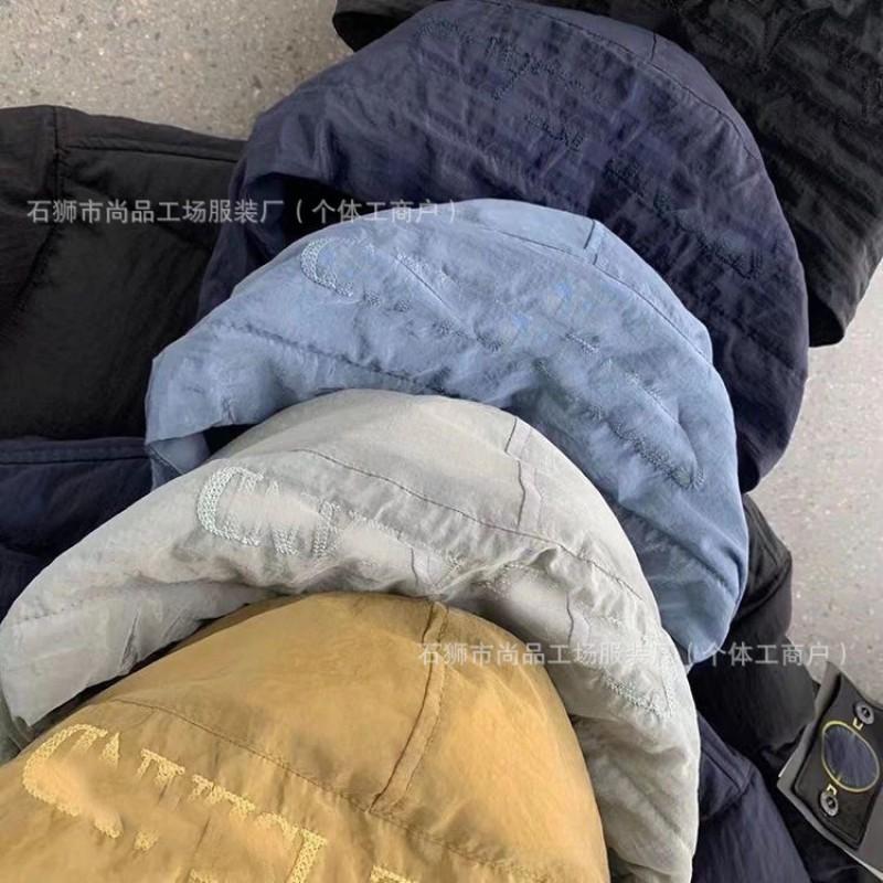 Mens Winter Thick Hooded Cotton Jacket Retro Loose Casual Padded Coat