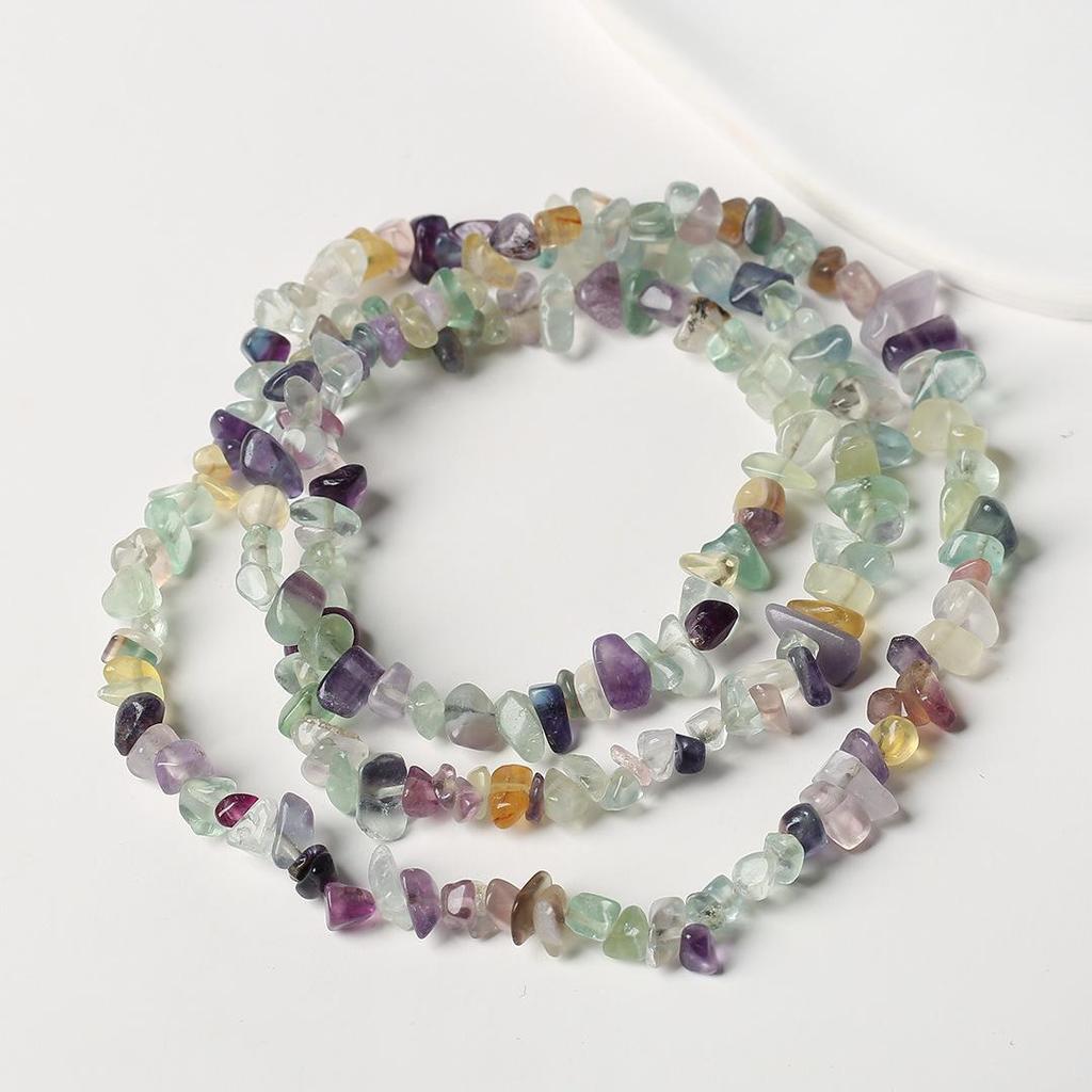 Ожерелье из натурального аметиста, 80 см - Полированные, Неправильные полоски для изготовления украшений и браслетов своими руками