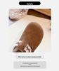 Корейский стиль Ретро Birkenstock Мягкая подошва Кожаная обувь для девочек - Зимняя версия 2025