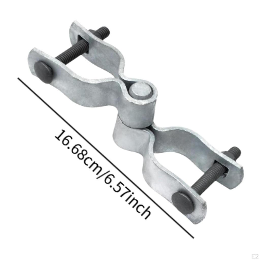 2 Sets 1-3/8 Chain Link Fence Gate Hinge Kit Rustproof Nut & Bolt Included Outdoor Hardware for