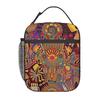 Изолированная сумка-ланчбокс Huichol Mexican Heritage для женщин и детей, портативные контейнеры для еды, термоланчбокс, сумка-тоут
