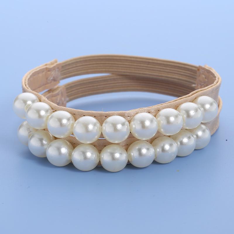 1 пара женских шнурков для обуви на высоком каблуке, украшения, пряжка, ленивые шнурки, эластичная лента, нескользящий ремень на каблуке, нескользящий ремень