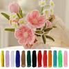 100Pcs/Set Pipe Cleaner Flower Crafts Kit Multi-Color Chenille Stem Twist Stick Kids Adults Beginner DIY Handmade Flower Bouquet Decoration Craft