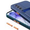 Silicon Card Slot Holder Phone Cases For For Samsung Galaxy A55 A54 A53 A26 A16 A15 A57 A14 A37 A17 A34 A56 A33 A36 5G 4G Bag Cover