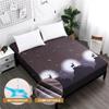 No Pillowcase Waterproof Fitted Sheet Printing Bedcover Anti Mite Bed Protector Cover Sheet Mattress Cover with Elastic Band