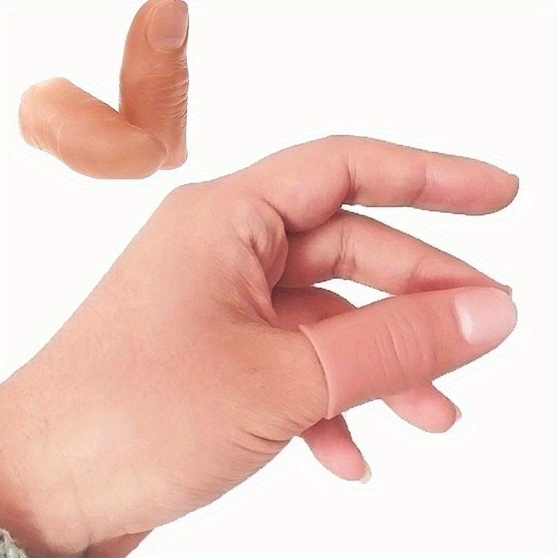 5Pcs/lot Simulation Finger Props Fake Soft Thumb Tip Finger Close Up Stage Magic Trick Prop