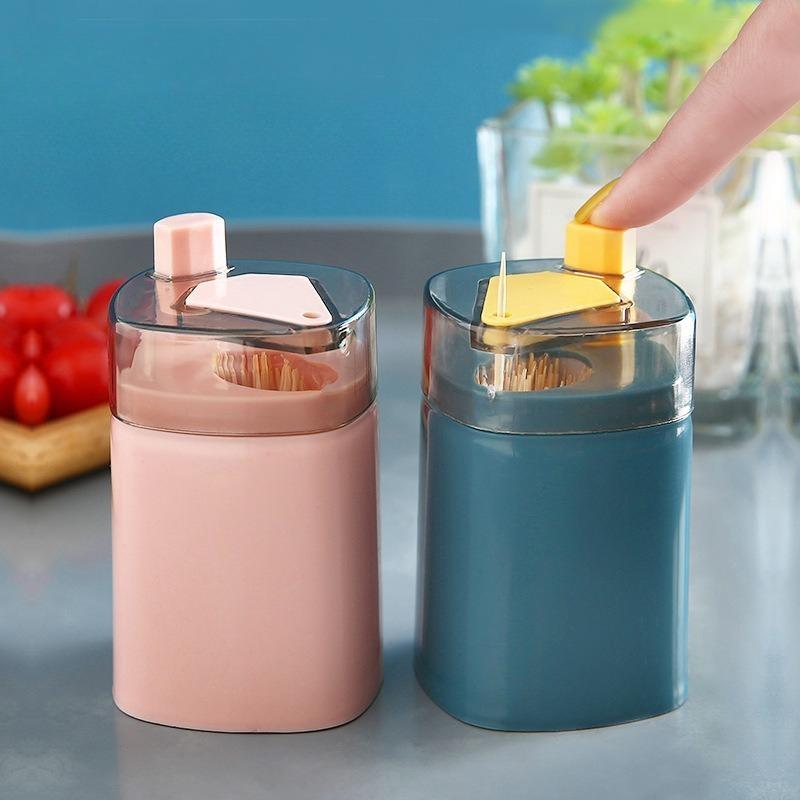 3 шт. Бытовая креативная автоматическая всплывающая коробка-диспенсер для зубочисток, контейнер для хранения для дома, гостиной, столовой