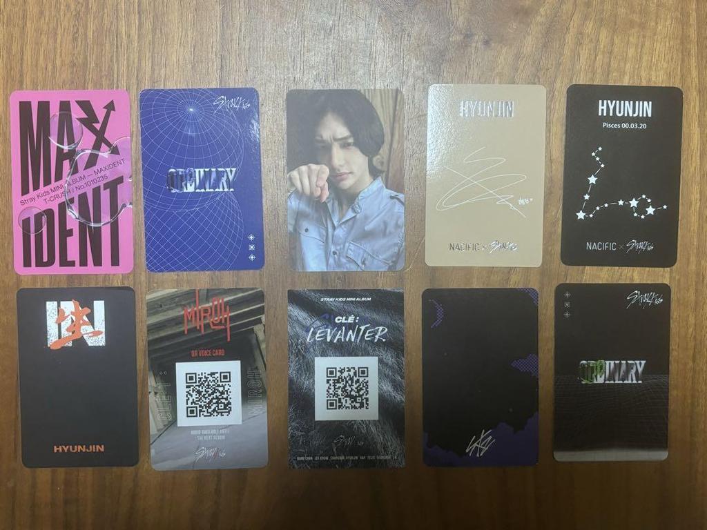 [USED] StrayKids Sukizu Hyunjin Trading Card Set Bulk Sale