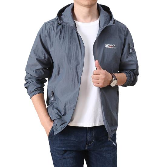 Унисекс солнцезащитная куртка с капюшоном, длинная тонкая быстросохнущая спортивная куртка с рукавами на открытом воздухе, однотонная солнцезащитная верхняя одежда с карманами